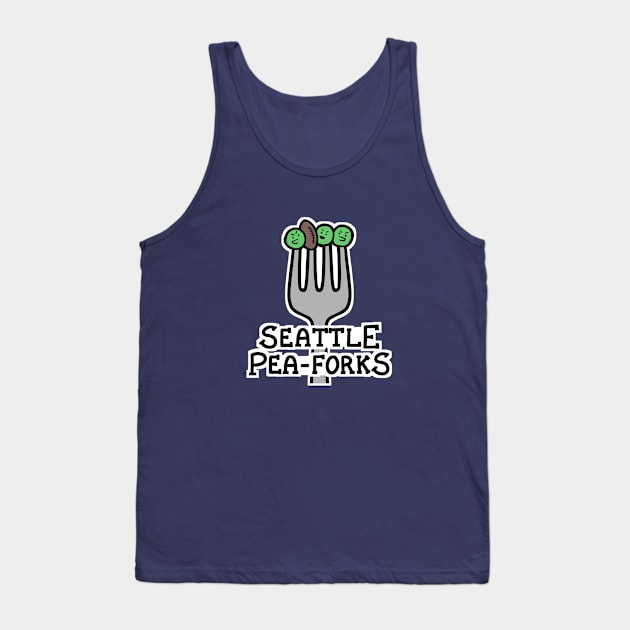 Seattle Pea-forks Tank Top by Pockets